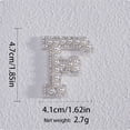 thumbnail image 5 of GQDIN Personalized Pearl Letter Patches - Custom Alphabet Applique for DIY Bride, Wedding Dress, Jacket, Bag & Crafts - Iron On or Glue On Embroidered Patch(#03), 5 of 8