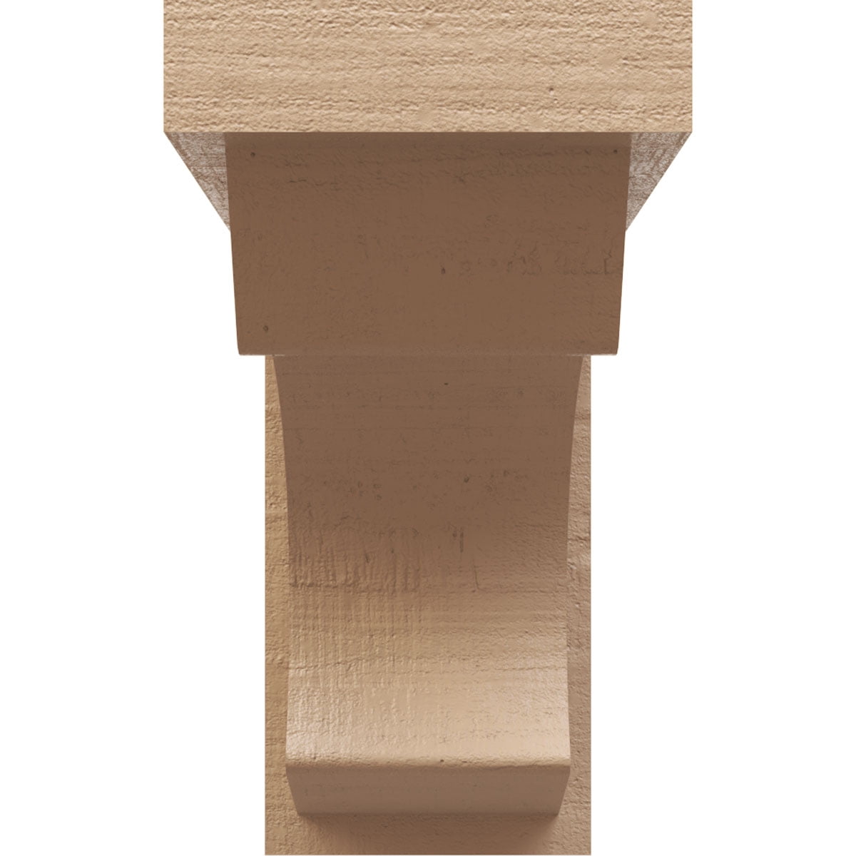 5"W x 15"D x 10"H Classic Emerson Rough Cedar Woodgrain TimberThane Corbel, Primed Tan