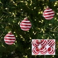 thumbnail image 4 of Vrorvz 6 Pack Christmas Hanging Ornaments with Keywords Shatterproof and Long Lasting for Festive Indoor Tree Decor 2.4in Red, 4 of 5