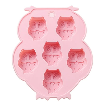 

SIEYIO 6 Holes Owl Shaped Moulds Fondant Moulds Chocolate Moulds Cake Decorating Gadgets Silicone Material Handmade Accessories