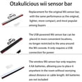 thumbnail image 2 of Otakulicious Wii Sensor Bar, Sensor Bar USB for Wii U Motion Dolphin Bar for Nintendo Console, 2 of 7