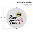 thumbnail image 3 of Disketp Sun And Fun Funny Coasters,6 Pcs Leather Coasters With Holder, Perfect Housewarming Hostess Gifts,Protect Furniture From Water Marks Scratch And Damage, 3 of 9