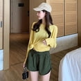 thumbnail image 2 of [BRAND FACTORY PRICE1!]New Women Shorts Solid Color Wide Leg Loose Korean Summer Casual High Waist Shorts With Pockets, 2 of 10