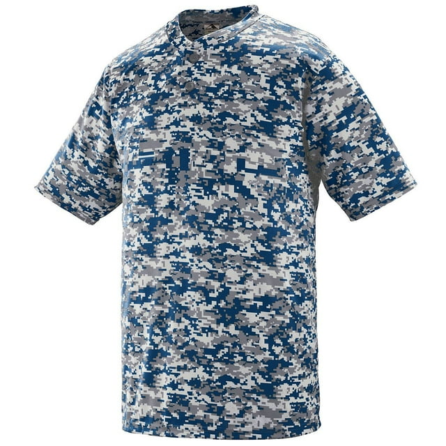 JUVENTUD DIGI CAMO WICKING JERSEY DE DOS BOTONES L NAVY DIGI Augusta 1556