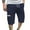 Navy^, variant on Jjayotai George Shorts Men, Men's Workwear Shorts, Summer Thin Pants, Loose Casual Straight Leg Pants with Multi Pockets Zipper