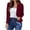 Wine, variant on ZZwxWA Women's Open Front Office Work Business Casual Lightweight Summer Crop Suit Blazer Womens Long Sleeve Coat Jackets