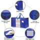 thumbnail image 5 of Bolsa organizadora de mudanzas de tejido de polietileno verde de gran capacidad | Asas de mano gruesas | Almacenamiento plegable, lavable y reutilizable | Doble protección contra mareas para mantener, 5 of 5
