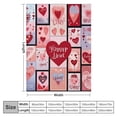 thumbnail image 4 of FUMJ  Valentines Day Throw Blanket Twin Pink Plaid Love Heart Blanket Girlfriend Wife Couple Gift Blanket for Couch Bed Soft Cozy Fuzzy Blankets and Throws 60x80, 4 of 6