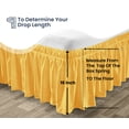 thumbnail image 3 of SGI Bedding 16 Inch Wrap Around Bedskirt | Microfiber Wrap Around Bed Skirt | Fade-Resistant, Wrinkle-free, Anti-static, Decorative, Extra Storage Space, Clutter-Free | Family King, Golden, 3 of 8