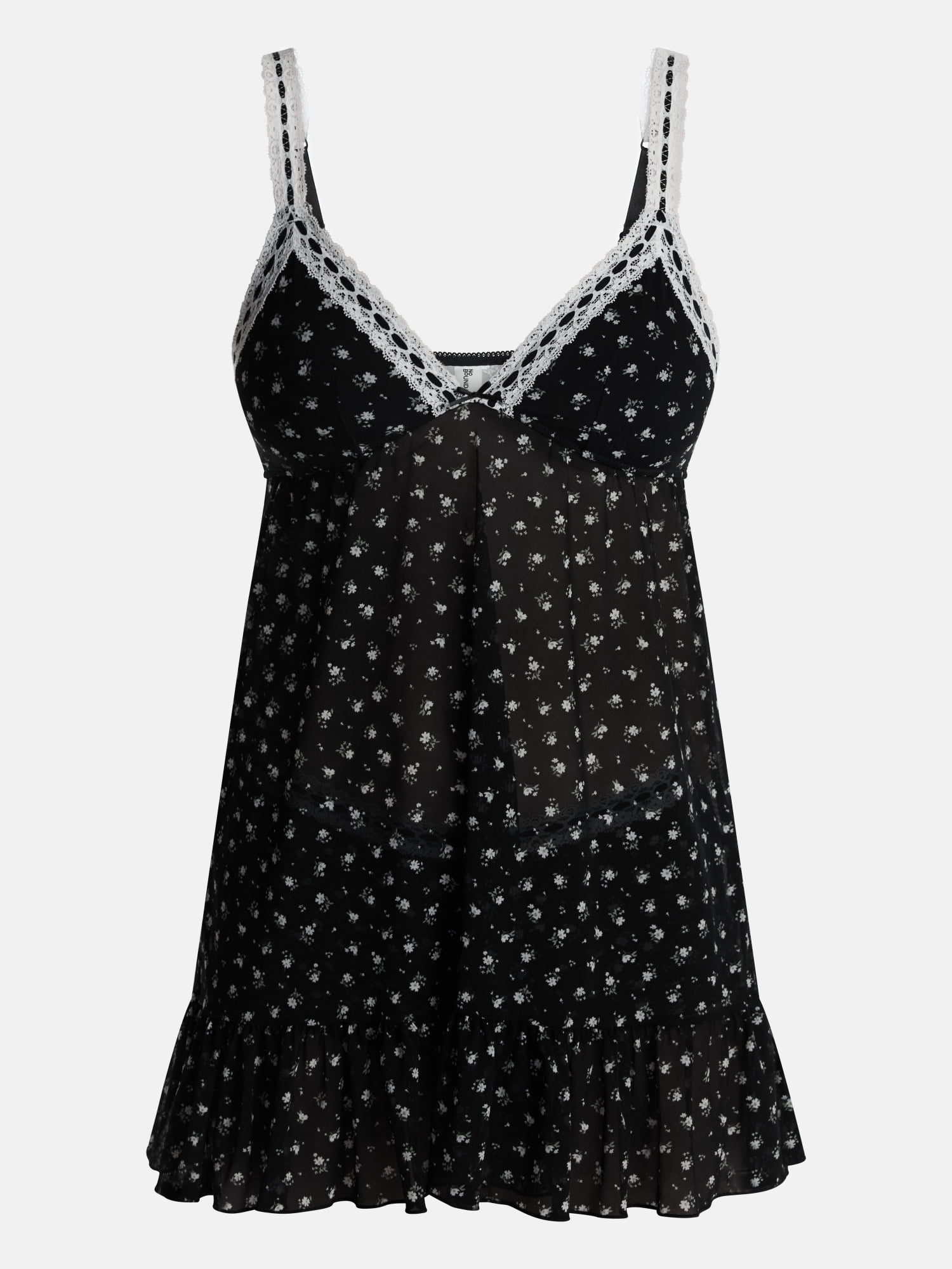 No Boundaries Beaded Lace Babydoll Dress, Women's XS-3XL