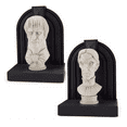 thumbnail image 4 of Disney Parks The Haunted Mansion Watchful Busts Bookends New With Tag, 4 of 5