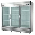 thumbnail image 5 of Maxx Cold V-Series 3 Glass Door Reach-In Refrigerator, Bottom Mount, 81"W, 65 cu. ft. Storage Capacity, in Stainless Steel (MVR-72GDHC), 5 of 5