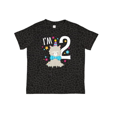 

Inktastic I m Two- Cute Llama Second Birthday Gift Toddler Boy or Toddler Girl T-Shirt