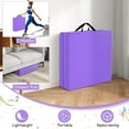 thumbnail image 6 of Gymax Tri-Fold Folding Exercise Mat 6 ft x 2 ft Portable Gymnastics Tumbling Purple, 6 of 8