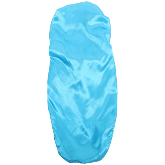 SKISUNO Unique Satin Hair Wrap Sleep Cap in Sky Blue for Nighttime Hair Protection