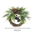 thumbnail image 2 of Kezqiaxn Christmas Wreaths for Front Door, Boho Bells Christmas Pines Door Wreath,Farmhouse Christmas Wreaths for Front Door with Pinecone Bell Rattan Wreath Countrysides Wall Door Decor, 2 of 4