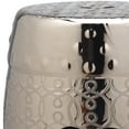 thumbnail image 3 of Safavieh Lantana Trellis Indoor/Outdoor Garden Patio Stool, Silver, 3 of 4