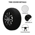 thumbnail image 2 of Naloa Moonlit Night Sky Wolf PVC Leather Spare Tire Wheel Cover for Car Truck SUV Camper Trailer Universal Fit many size15 inch, 2 of 6