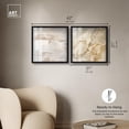 thumbnail image 5 of Neutral Luxe Harmony Set Shadowbox Boho Wall Decor by Art Remedy, Black Frame, 20 x 20, 5 of 6