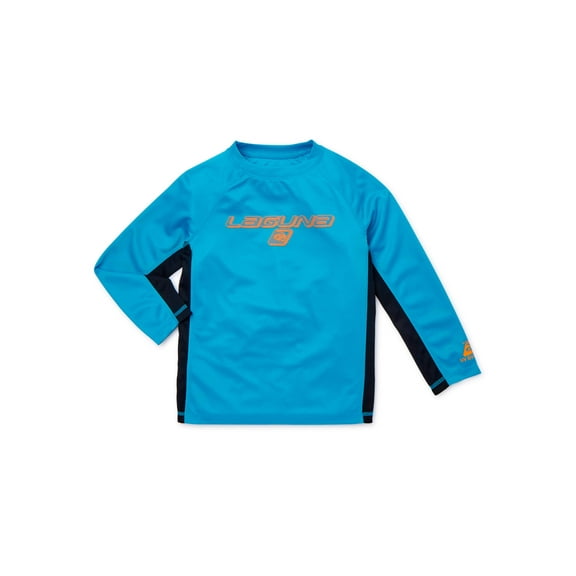 Laguna Boys Long Sleeve Rashguard Swim Shirt with UPF 50 , Sizes 8-20
