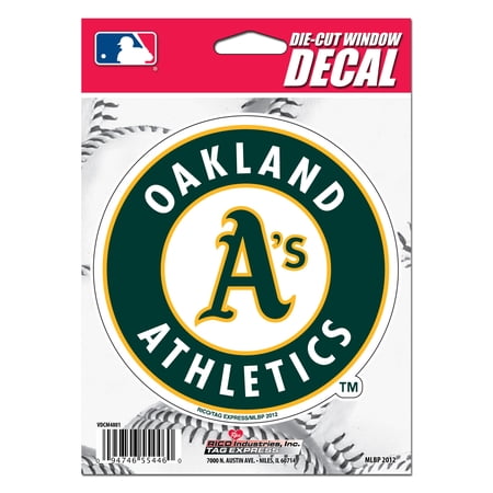 Oakland Athletics A s 5 Inch Die Cut Flat Vinyl Decal Sticker Adhesive Backing