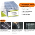 50 Pcs Clear Plastic Horizontal Name Tag Badge ID Card Holders ...