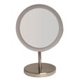 thumbnail image 1 of Whitehaus Collection WHMR106-BN Miroir Rond Autoportant Led 5X - Nickel Brossé, 1 of 1