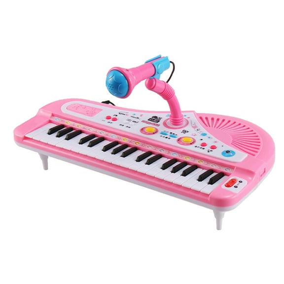 37 Keys Kids Musical Piano Electronic Piano Keyboard Toy Musical Instrument Toy with Microphone for Boys Girls Over 3 Years Old