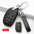 thumbnail image 2 of Car Key Fob Cover Case Protector Leather Remote Start Car Key Fob Case Cover For Hyundai Tucson Elantra Sonata, 2 of 9