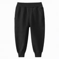 thumbnail image 4 of NOLDARES Boys' Tricot Bottom Sweatpants - Athletic Running Pants with Pockets for Kids Teens Youth(Black,6-7 Years), 4 of 4