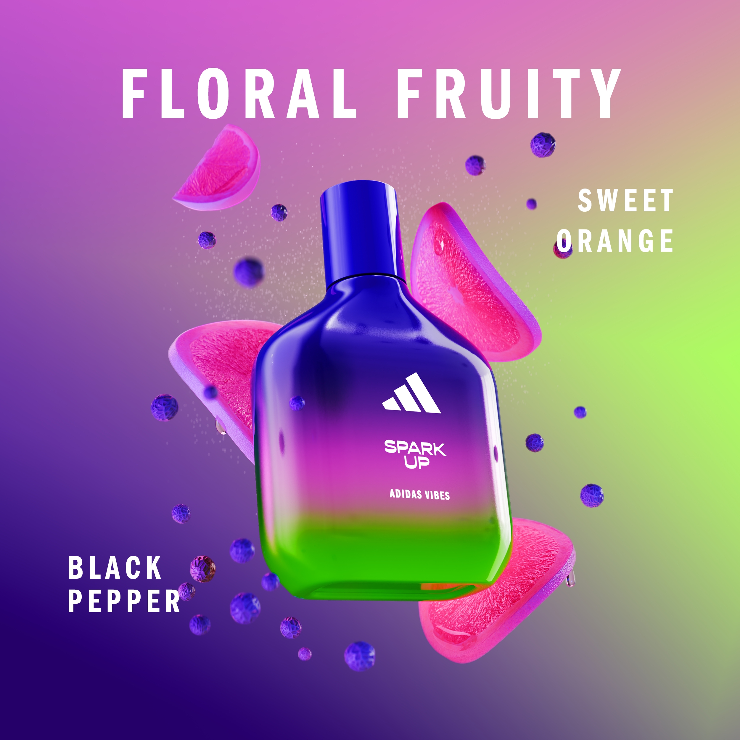 Adidas Vibes Giftset with Spark Up Eau de Parfum and Shower Gel