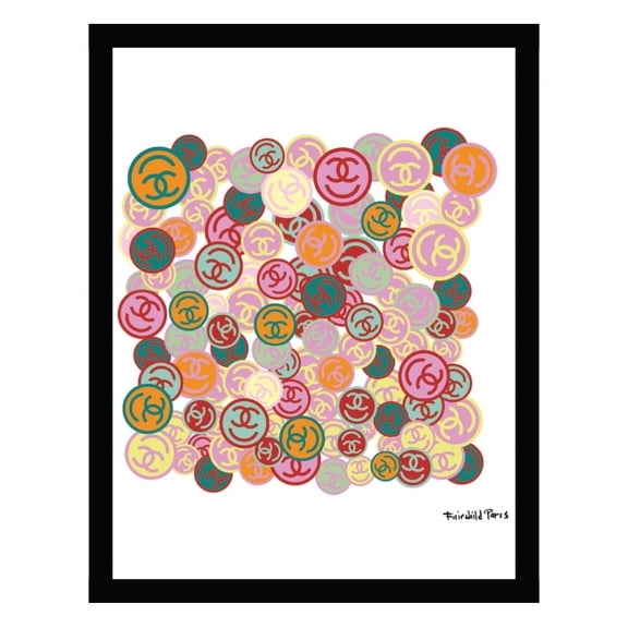 Fashion Scarf Design - Framed Print