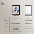 thumbnail image 6 of Sapphire Scrawl Shadowbox Print Western Floral Art by Art Remedy, Black Frame, 36 x 45, 6 of 7