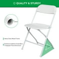 thumbnail image 4 of UBesGoo 10 Packs Plastic Folding Chairs Platsic Chair for Wedding Business Activities Banquet Seat Party Event Chair for Adults, White, 4 of 13