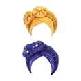 thumbnail image 1 of Turbante africano jinwen 2 piezas Amarillo Azul, 1 of 5