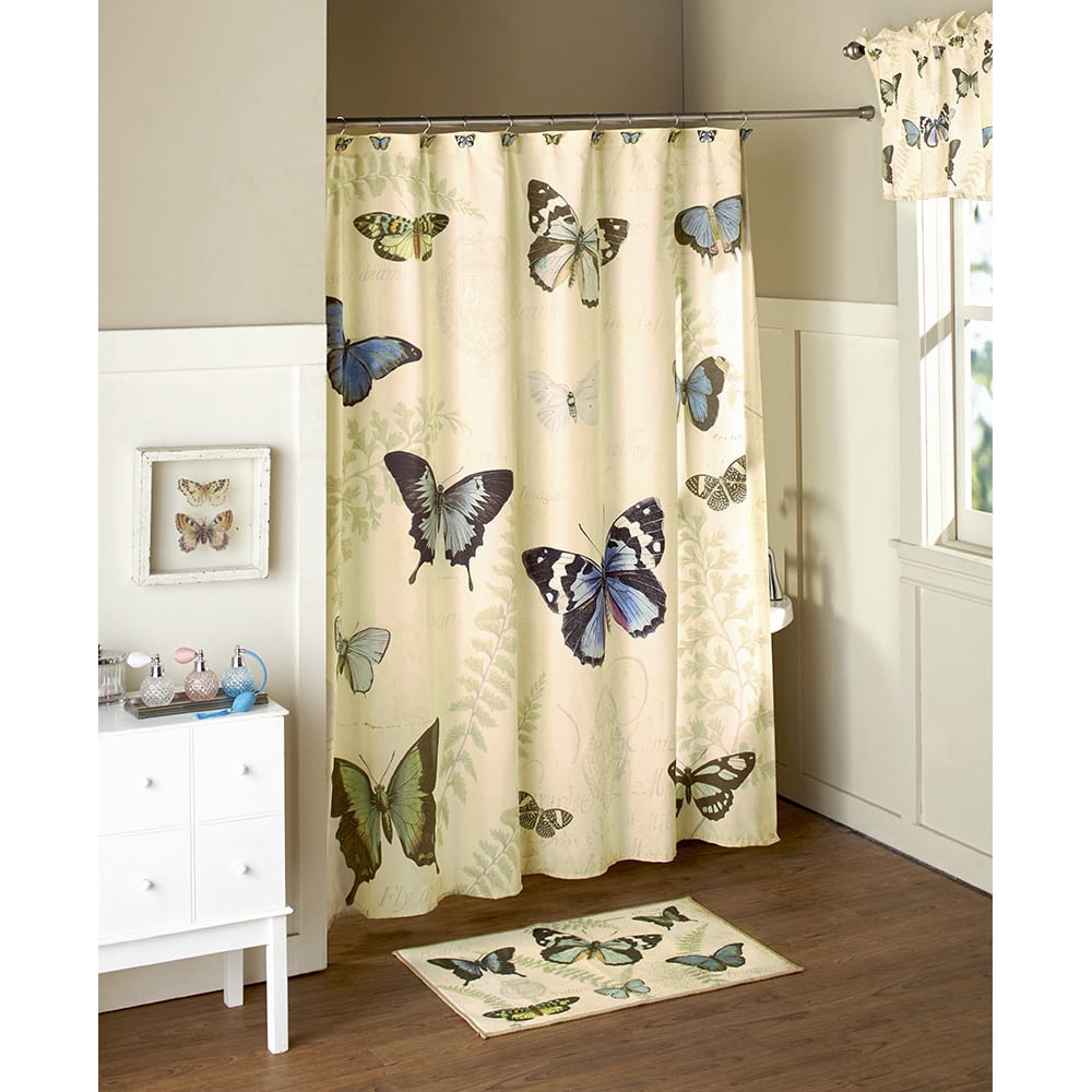 Set of 12 Butterfly Shower Curtain Hooks