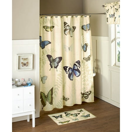 Set Of 12 Butterfly Shower Curtain Hooks Walmart Com