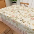 thumbnail image 3 of Vintage Floral Bird Rectangle Tablecloth,60x84 Inch,Waterproof Stain Resistant Table Cover For Dining Room Kitchen Decor, 3 of 7