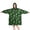 Alien Head Black Pattern, variant on Wearable Blanket Hoodie,Alien Head Black Pattern Oversized Sherpa Blanket Hoodie with Super Pockets,Super Warm Fuzzy Pullover for Women & Men