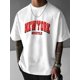 thumbnail image 1 of NEW YORK 23 Printed, Men's Casual Trendy Fashion Crew Neck T-shirt For Summer And Spring, 1 of 5