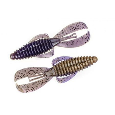 Jelly Bugs Border - Strike King Rage Tail Bug Lure, Peanut Butter and Jelly, 4-Inch