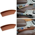 thumbnail image 5 of Car Seat Gap Filler Organizer Drop Catcher Pocket Between Seat and Console (Brown), 5 of 7