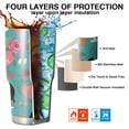 thumbnail image 7 of 30oz Australian Shepherd Floral Tumblers Stainless Steel Tumbler with Lid and Straw,Vacuum Insulated Double Wall Travel Tumbler Cups Mug with Cleaning Brush for Coffee,Tea, 7 of 7