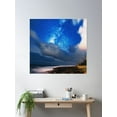 thumbnail image 2 of Magical Starry Night Sky Photography. Poster Wall Art, Modern Wall Decor, 30x30 UNFRAMED, 2 of 3