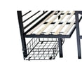 thumbnail image 6 of Twin Size Loft Bed with Table Sets, Transformable To Twin Over Twin Bunk, Metal Construction Loft Bed with Guardrails and Two Drawers, 6 of 11