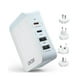 thumbnail image 1 of LENCENT 45W Cargador de Pared, Adaptador de Corriente con 2 Carga Rápida PD USB-C + 2 USB-A, Cargado, 1 of 7