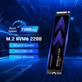 thumbnail image 2 of HUADISK 1TB M.2 NVMe SSD Gen4 PCIe, M.2 2280 SSD, PCIe Gen4 x 4 NVMe SSD, 3D NAND Flash Internal Solid State Drive for PS5,PC and Laptops, 2 of 7