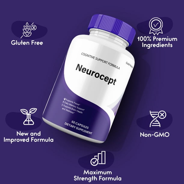 Gold Nutra, Neurocept Capsules, 2 Month Supply, Brain Support - Walmart.com