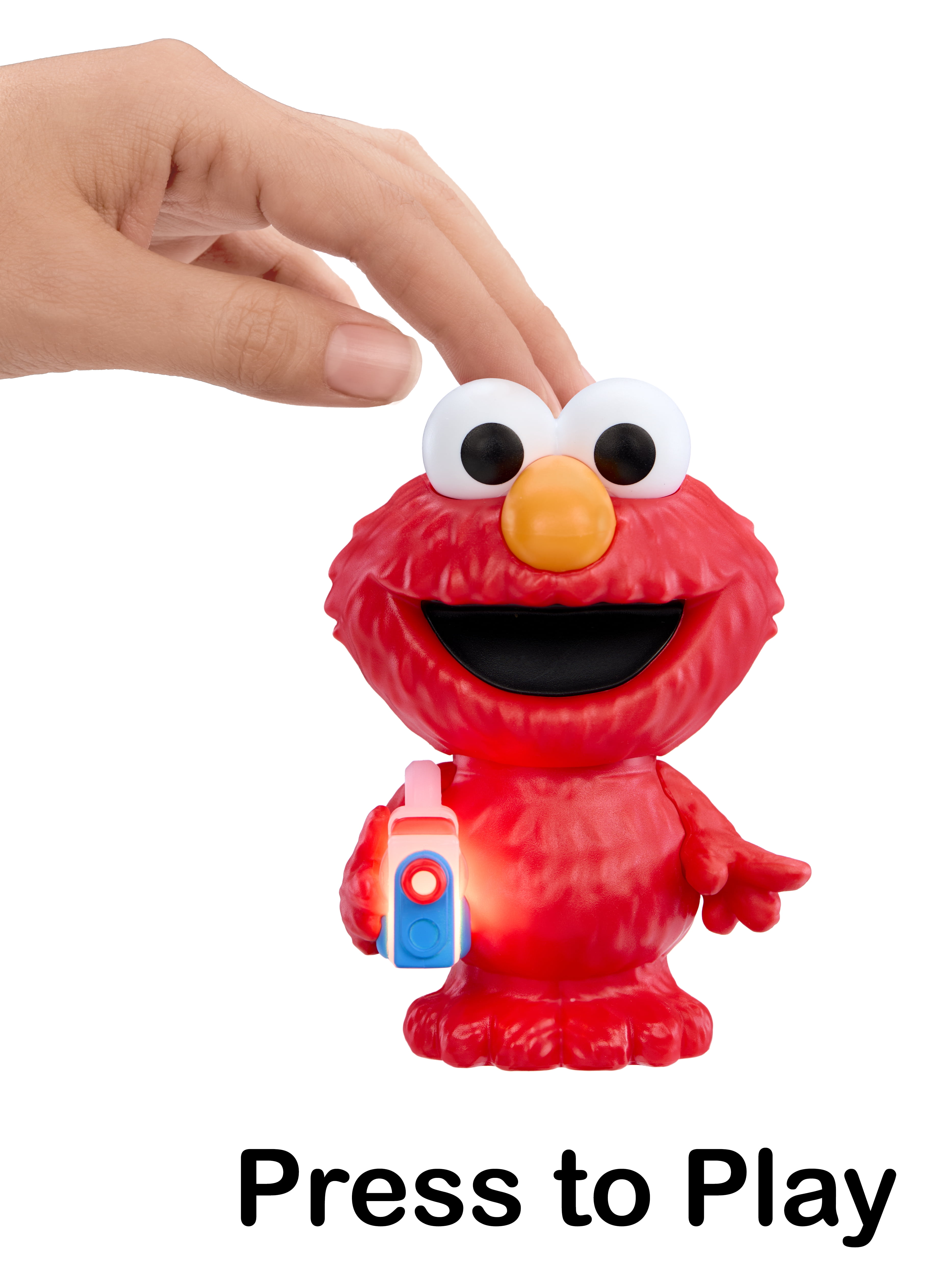 Little Tikes Story Dream Pals Sesame Street Elmo, Interactive Story Telling 4” Figure with Bonus Story Cartridge, Talks, Lights Up, Key Chain, Ages 3+