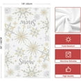 thumbnail image 4 of SOME THING Snowflake Let It Snow Xmas Trees Merry Christmas Kitchen Towels Dish Towels, 18x26 Inch Daily Seasonal Winter Decoration Hand Towels Set of 2, 4 of 6